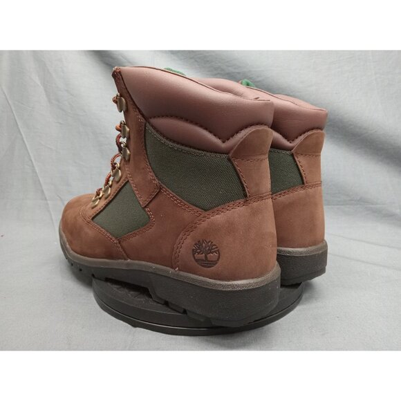 Timberland Boys Field Boot 6 Inch Waterproof Brown Green Size 7 NEW NO BOX! - Picture 6 of 11